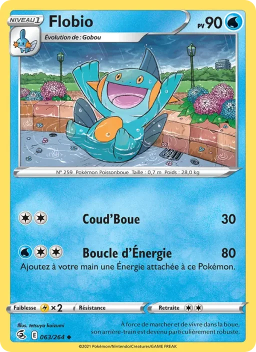 Carte Pokémon Flobio 63/264 Peu Commune Poing de Fusion