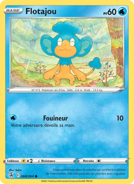 Carte Pokémon Flotajou 68/264 Commune Poing de Fusion