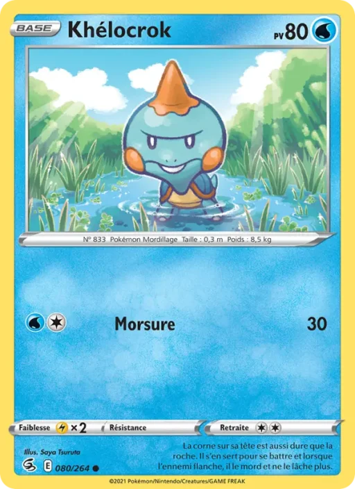 Carte Pokémon Khélocrok 80/264 Commune Poing de Fusion