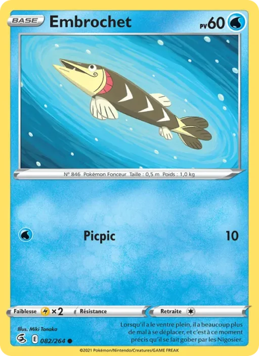 Carte Pokémon Embrochet 82/264 Commune Poing de Fusion
