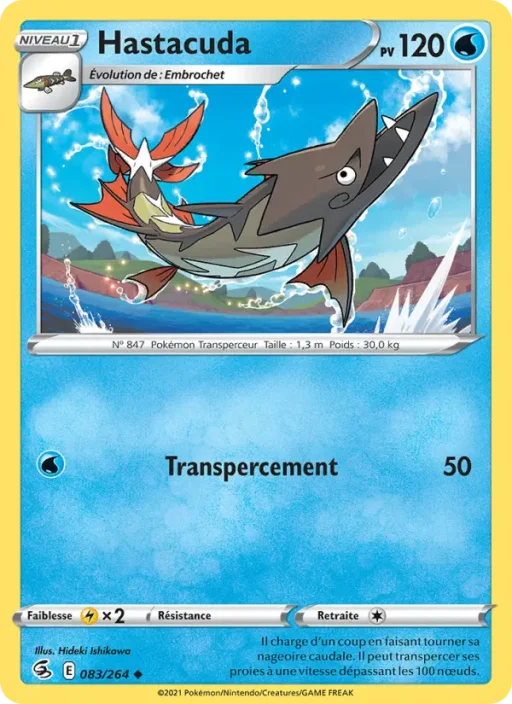 Carte Pokémon Hastacuda 83/264 Peu Commune Poing de Fusion