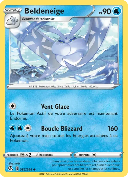 Carte Pokémon Beldeneige 85/264 Peu Commune Poing de Fusion