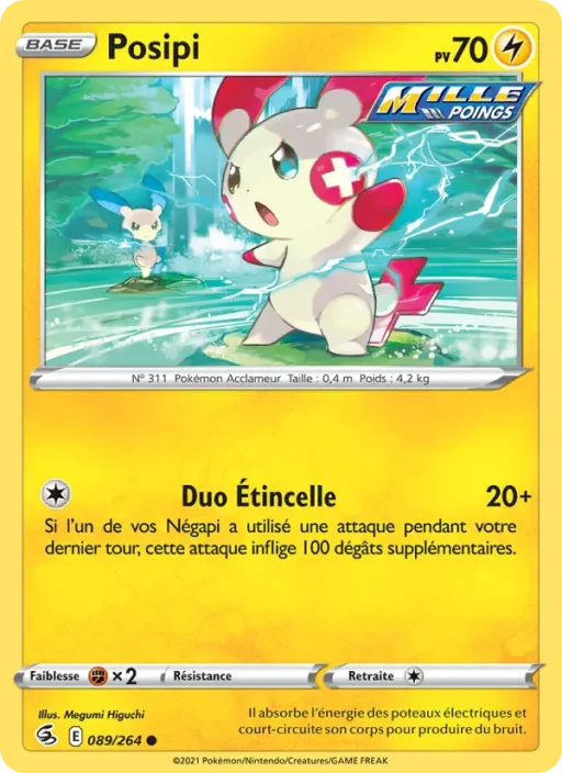 Carte Pokémon Posipi 89/264 Commune Poing de Fusion