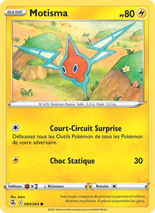Carte Pokémon Motisma 94/264 Commune Poing de Fusion