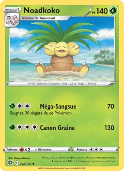 Carte Pokemon Noadkoko #002