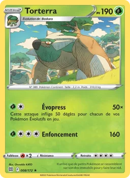 Carte Pokemon Torterra #008