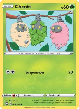 Carte Pokemon Cheniti #009