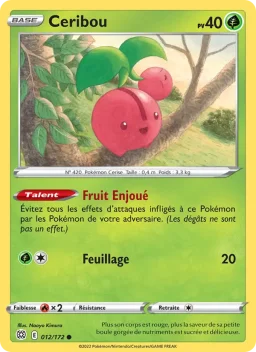 Carte Pokemon Ceribou #012