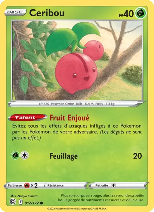 Carte Pokémon Ceribou 012/172 Commune Stars Étincelantes
