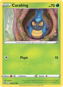 Carte Pokemon Carabing #015