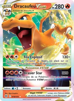 Carte Pokemon Dracaufeu VSTAR #018