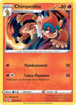 Carte Pokemon Chimpenfeu #025