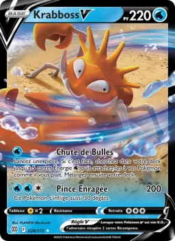 Carte Pokemon Krabboss V #028