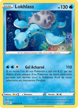 Carte Pokemon Lokhlass #031