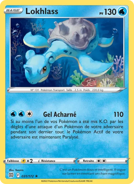 Carte Pokémon Lokhlass 031/172 Rare Stars Étincelantes
