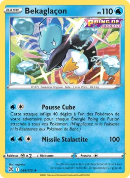Carte Pokemon Bekaglaçon #044