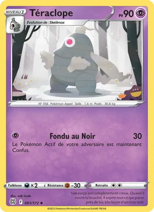Carte Pokémon Téraclope 061/172 Peu Commune Stars Étincelantes