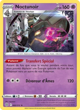 Carte Pokemon Noctunoir #062