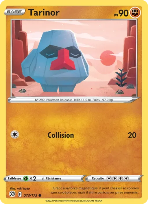 Carte Pokémon Tarinor 073/172 Commune Stars Étincelantes