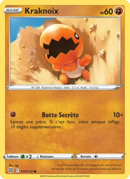 Carte Pokemon Kraknoix #074
