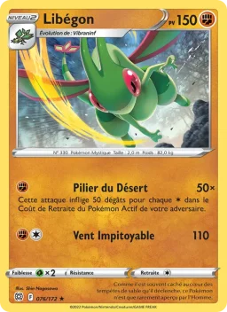 Carte Pokemon Libégon #076