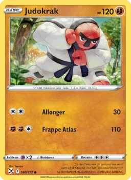 Carte Pokemon Judokrak #080