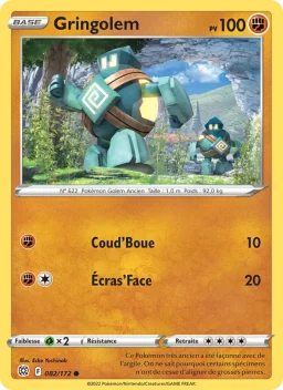 Carte Pokemon Gringolem #082