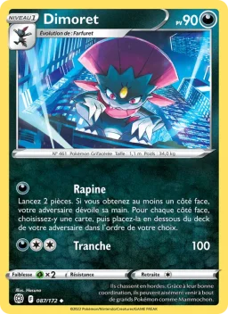 Carte Pokemon Dimoret #087