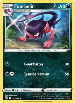Carte Pokemon Fourbelin #093