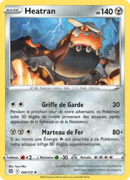 Carte Pokemon Heatran #100