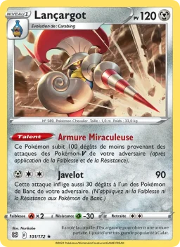 Carte Pokemon Lançargot #101