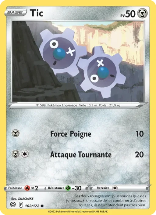 Carte Pokémon Tic 102/172 Commune Stars Étincelantes