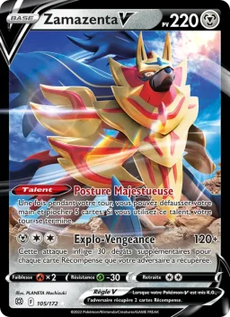 Carte Pokemon Zamazenta V #105