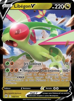 Carte Pokemon Libégon V #106