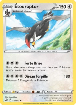 Carte Pokemon Étouraptor #119