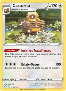 Carte Pokemon Castorno #121