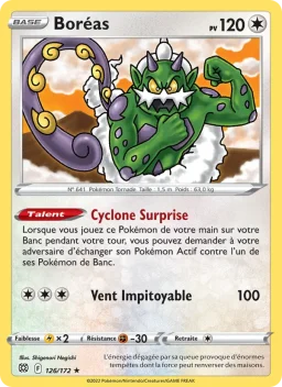Carte Pokemon Boréas #126