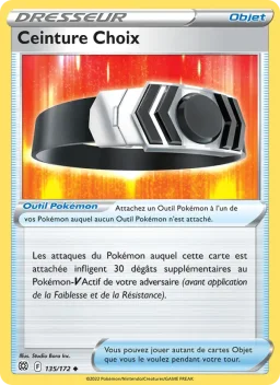 Carte Pokemon Ceinture Choix #135