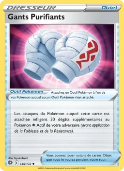 Carte Pokemon Gants Purifiants #136