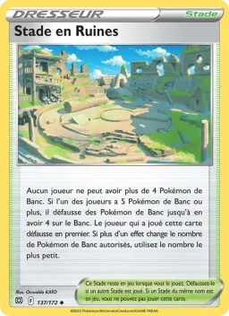 Carte Pokemon Stade en Ruines #137