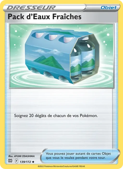 Carte Pokémon Pack d'Eaux Fraîches 139/172 Peu Commune Stars Étincelantes