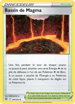 Carte Pokemon Bassin de Magma #144