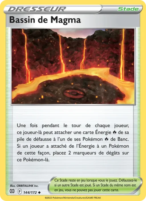 Carte Pokémon Bassin de Magma 144/172 Peu Commune Stars Étincelantes