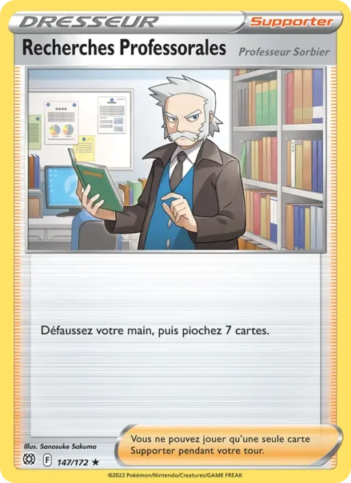 Carte Pokémon Recherches Professorales 147/172 Holo Rare Stars Étincelantes