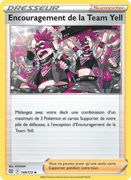 Carte Pokémon Encouragement de la Team Yell 149/172 Peu Commune Stars Étincelantes