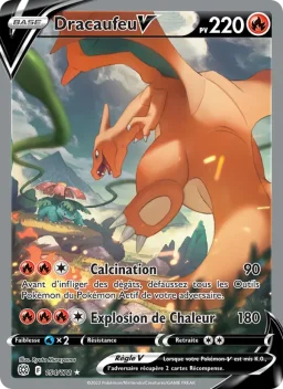 Carte Pokemon Dracaufeu V #154
