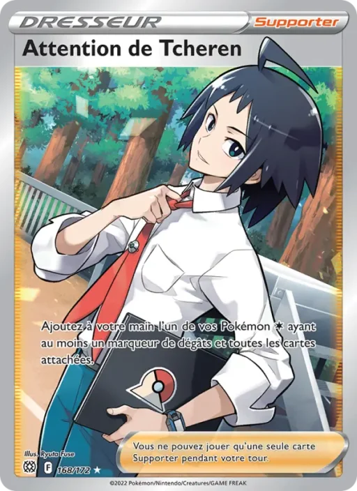 Carte Pokémon Attention de Tcheren 168/172 Ultra Rare Stars Étincelantes