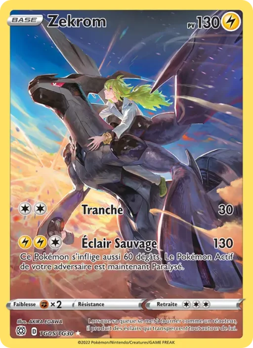 Carte Pokémon Zekrom TG05/TG30 Rare Stars Étincelantes