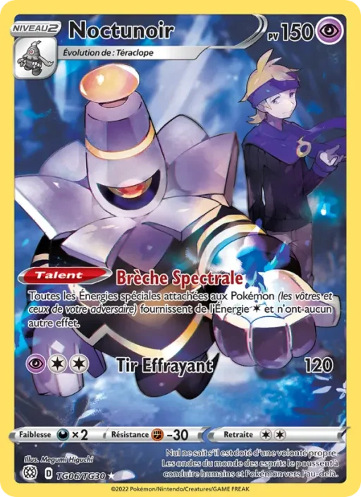 Carte Pokémon Noctunoir TG06/TG30 Rare Stars Étincelantes
