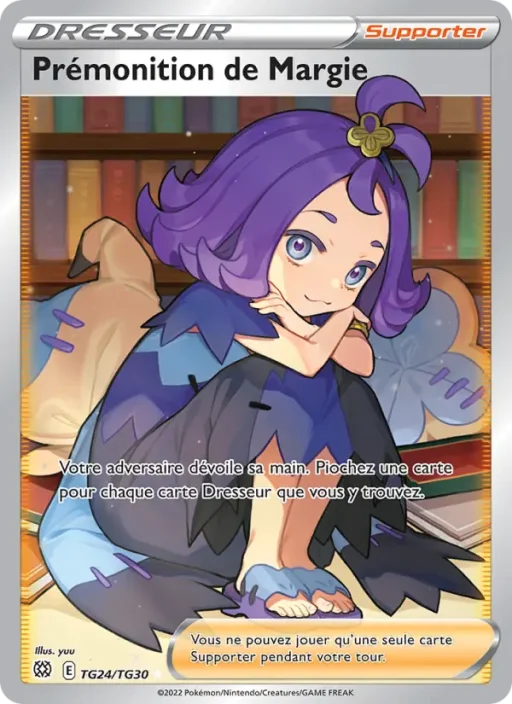 Carte Pokémon Prémonition de Margie TG24/TG30 Ultra Rare Stars Étincelantes